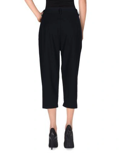 Shop Ottod'ame Cropped Pants & Culottes In Dark Blue