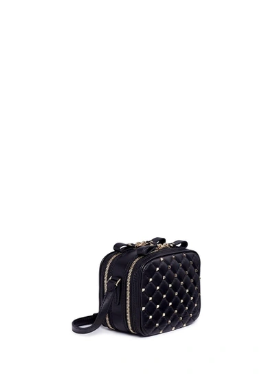 Shop Valentino 'rockstud Spike' Leather Camera Bag