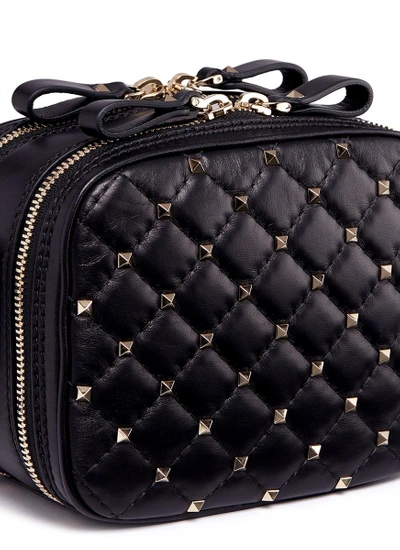 Shop Valentino 'rockstud Spike' Leather Camera Bag