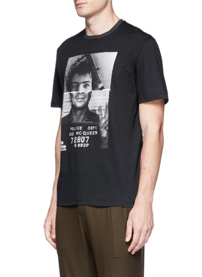 Shop Neil Barrett 'sid Mcqueen' Mugshot Print T-shirt