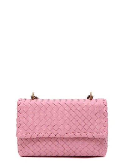 Shop Bottega Veneta Baby Olimpia Shoulder Bag In Boudoir