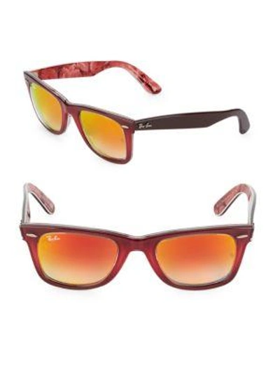 Shop Ray Ban 50mm Wayfarer Sunglasses In Pink