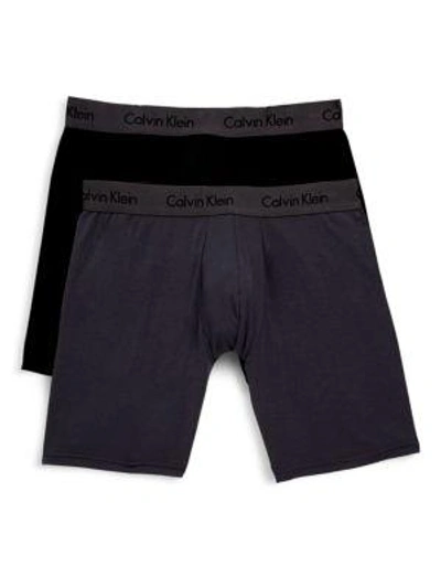 Shop Calvin Klein Basic Boxer Shorts Set In Black