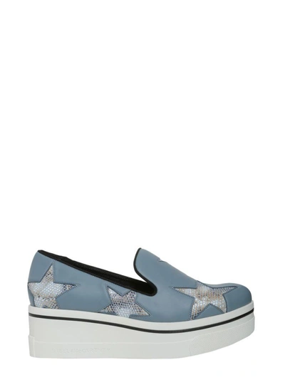 Shop Stella Mccartney Binx Star Loafers In Azzurro