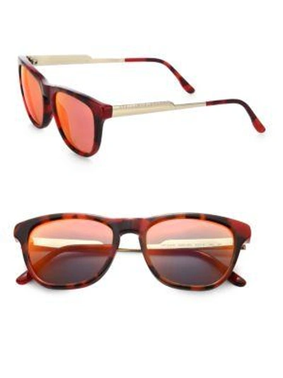 Shop Stella Mccartney Square Acetate Sunglasses In Red
