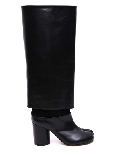 Shop Maison Margiela Tabi Boots In Nero