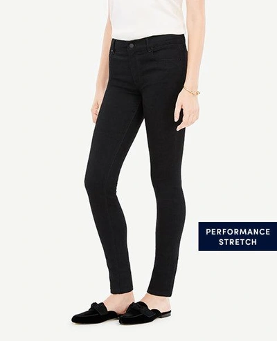 Shop Ann Taylor Tall Modern All Day Skinny Jeans In Jet Black In Jet Black Wash