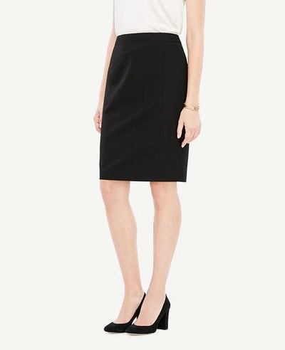 Shop Ann Taylor The Seamed Pencil Skirt In Seasonless Stretch - Curvy Fit In Black