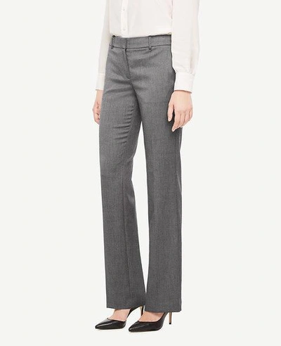 Shop Ann Taylor The Trouser In Sharkskin - Classic Fit In Iced Slate