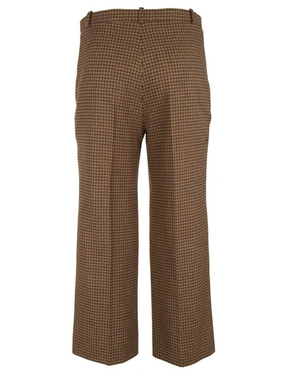 Shop Balenciaga Cropped Trousers In Marron