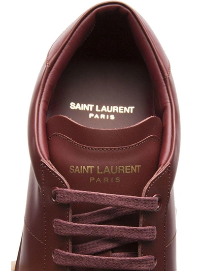 Shop Saint Laurent Sneakers In Burgundy