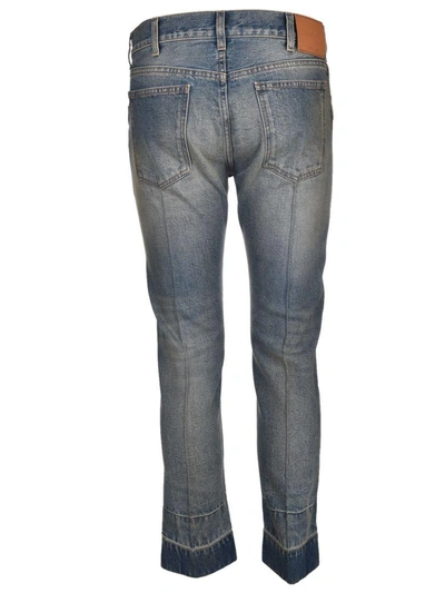 Gucci Stained Denim Punk Jeans In Azzurro | ModeSens