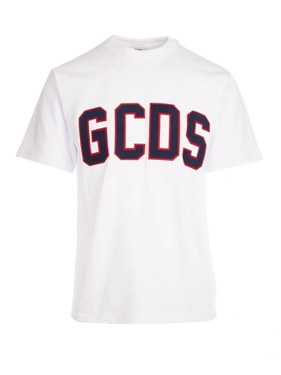 Shop Gcds T-shirt In Bianco