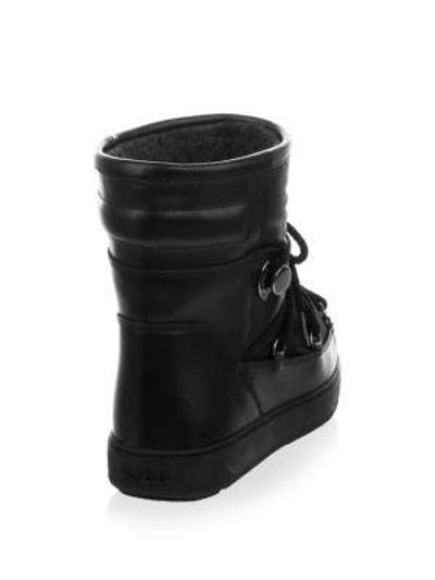 Shop Moncler Fanny Lace-up Boots In Black