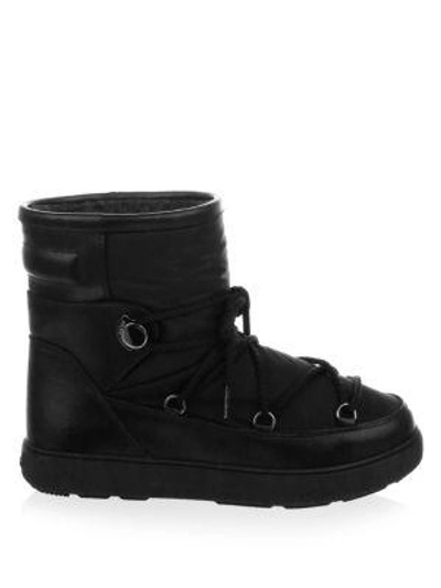 Shop Moncler Fanny Lace-up Boots In Black