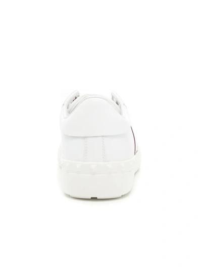 Shop Valentino Open Sneakers In Bianco Scarlet|bianco