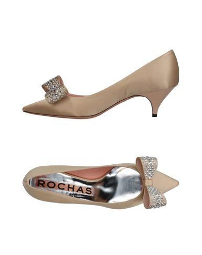 Shop Rochas Pump In Beige