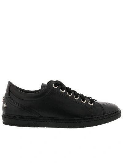 Shop Jimmy Choo Cash Sneaker In Black