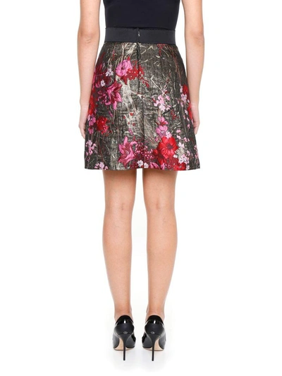 Shop Dolce & Gabbana Jacquard Lurex Skirt In Jacquard|metallico