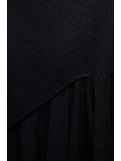 Shop Jw Anderson Asymmetric Wool Skirt In Black|nero