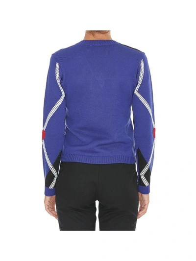 Shop Msgm Sweater In Blue
