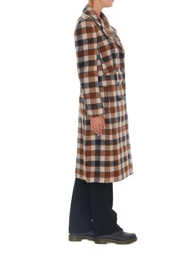 Shop Dondup Pamily Coat In Multicolor