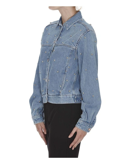 Shop Isabel Marant Étoile Coften Denim Jacket In Light Blue