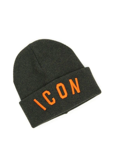 Shop Dsquared2 Wool Icon Hat In Militare Arancio|arancio