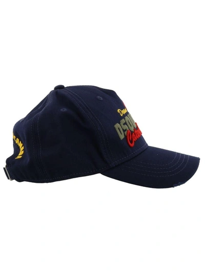 Shop Dsquared2 Baseball Cap In Navy