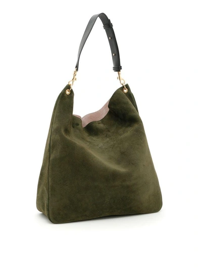 Shop Jw Anderson Hobo Pierce Bag In Olive|nero