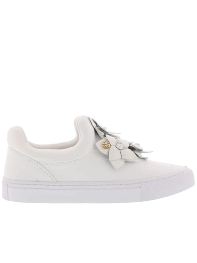 Shop Tory Burch Blossom Sneaker In White