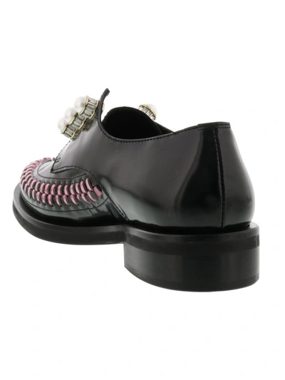 Shop Coliac Rugby Laced Up Shoe In Black-pink