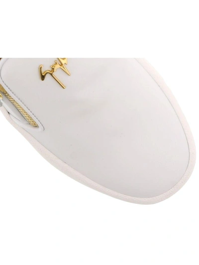 Shop Giuseppe Zanotti May London Loafer In White