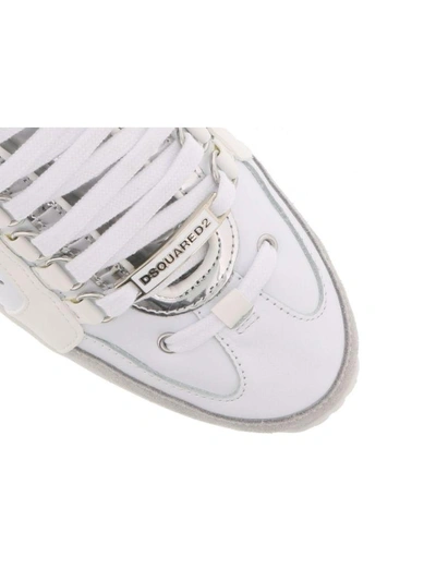 Shop Dsquared2 551 Sneaker In White Silver