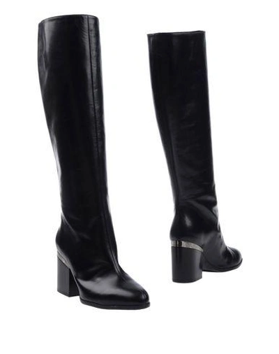 Shop Hogan Woman Boot Black Size 5.5 Calfskin