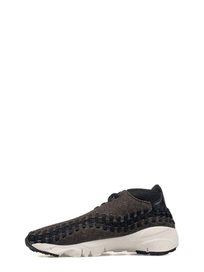 Shop Nike Dark Gray Air Footscape Woven Sneakers