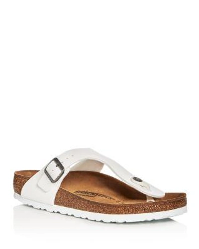 Birkenstock Gizeh Birko-flor Womens Flip Flop In White