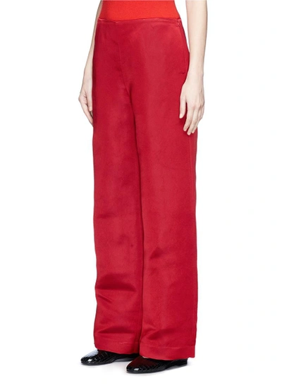 Shop The Row 'strom' Silk Taffeta Wide Leg Pants