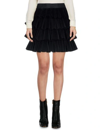 Shop Capucci Mini Skirt In Black