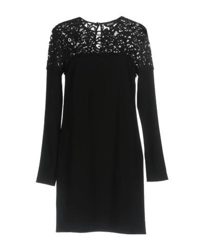 Shop Dkny Short Dress In Black