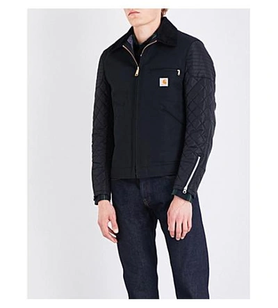 Shop Junya Watanabe X Carhartt Cotton-drill Jacket In Black