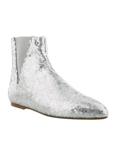 Shop Loewe Ankle Boot In Silver