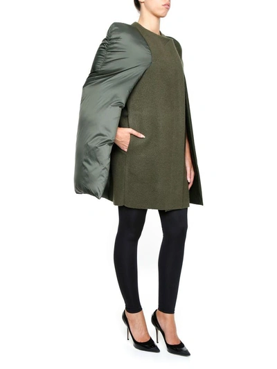 Shop Rick Owens Pea Cape In Forest|verde
