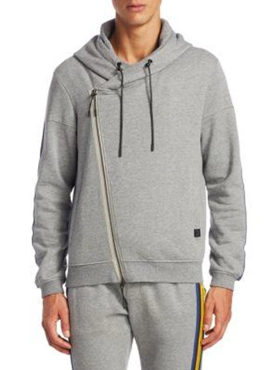 Shop Madison Supply Heathered Hoodie In Grey