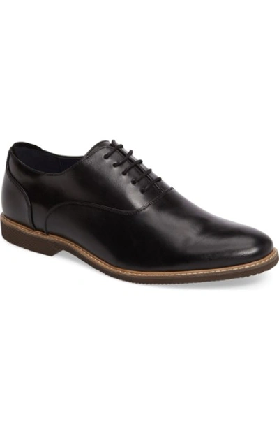 Shop Steve Madden Nunan Plain Toe Oxford In Black