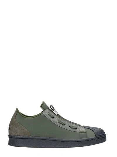 Shop Y-3 Super Zip Sneakers In Green