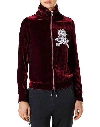 Shop Philipp Plein Hoodie Sweatjacket "kiss Jom"