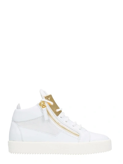Shop Giuseppe Zanotti Kriss Hi-top Sneakers In White