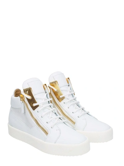 Shop Giuseppe Zanotti Kriss Hi-top Sneakers In White