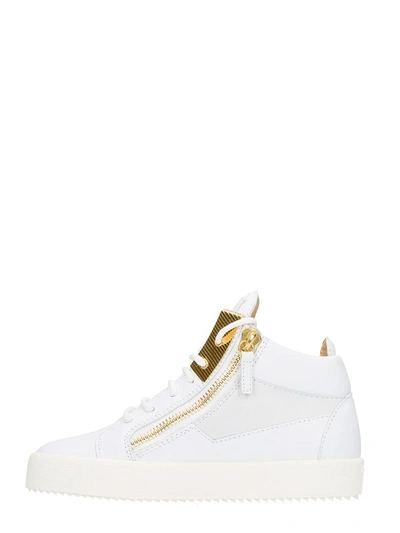 Shop Giuseppe Zanotti Kriss Hi-top Sneakers In White